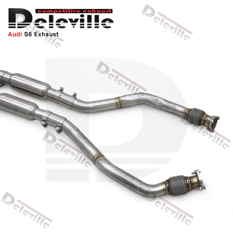 Factory Tuning Catback For Audi S6/S7 C7 4.0T 2013-2018 Active Sound Factory Valve Control Muffler Catback Escape Exhaust
