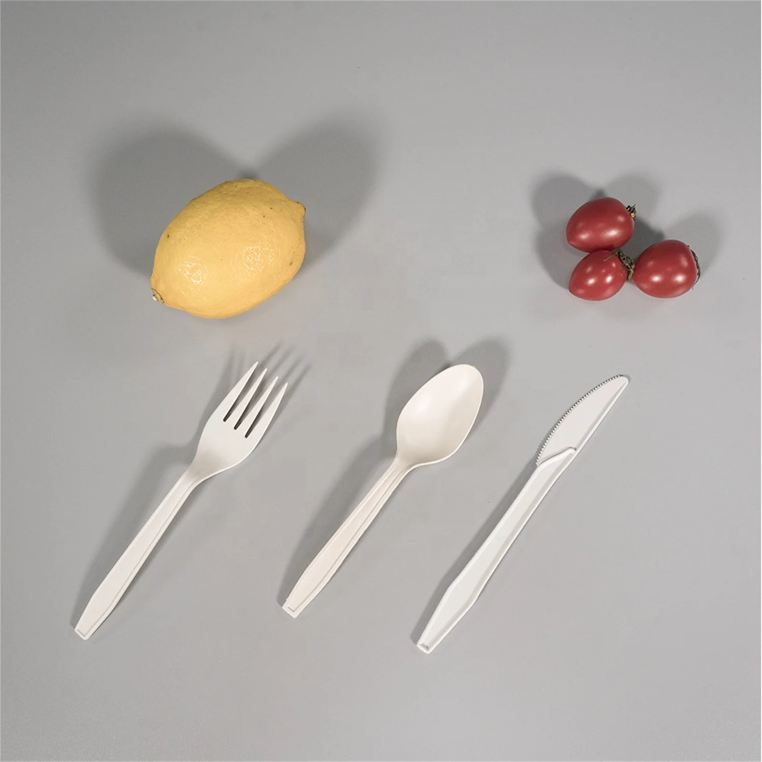 Custom packaging corn starch biodegradable spork compostable disposable utensils fork