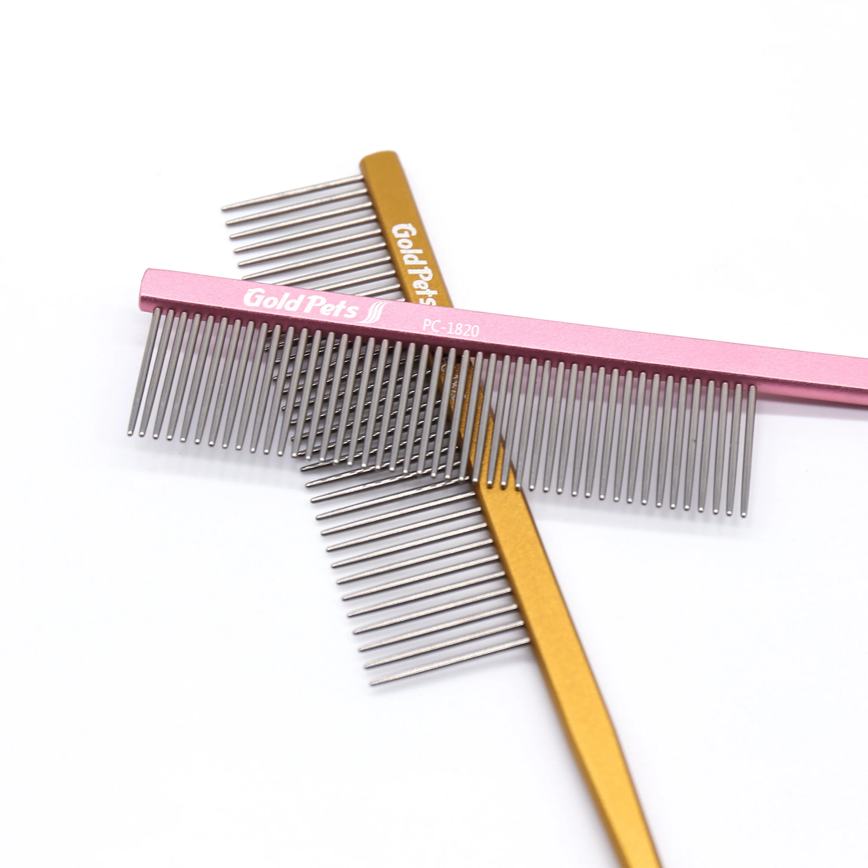 Pet Lice Collecting Red And Black Metal Stainless Steel Rat Tail Comb Grooming Battery Kids With 5 Tails