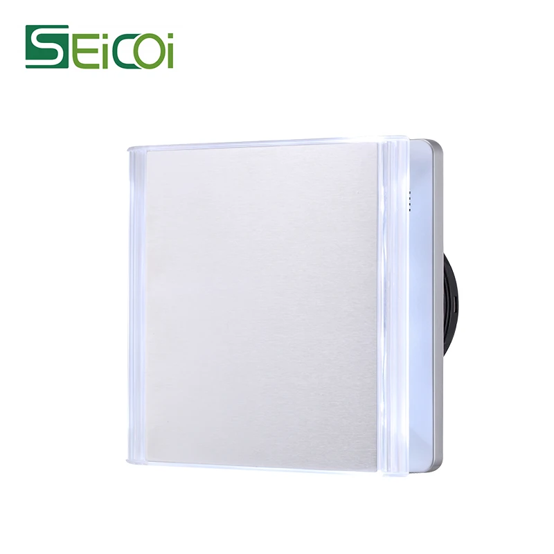 Factory Wholesale Multi Function Exhaust Fan Bathroom Ceiling Stylish Stainless Steel Decorative Panel Exhaust Fans