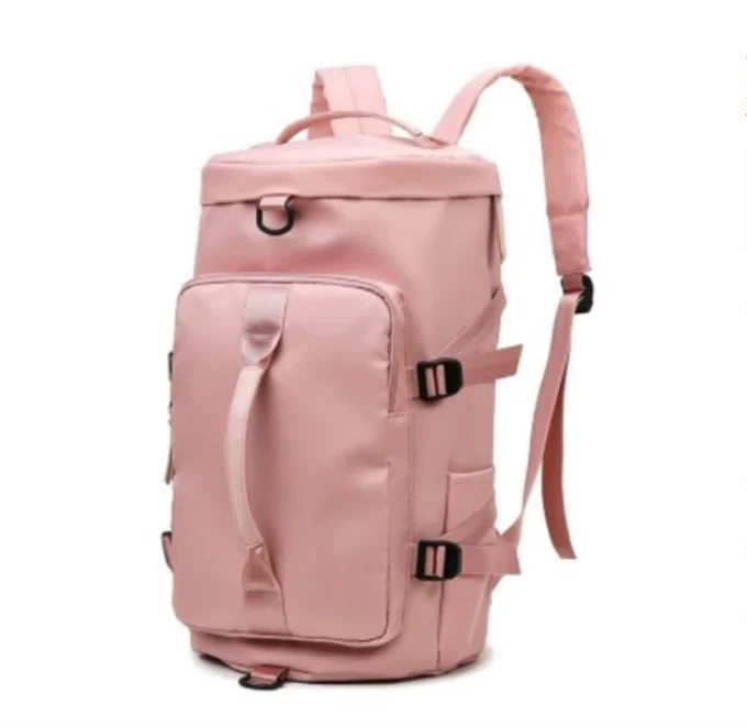 New Design Three Back Method Pink and Green Two-color Swimming Fitness Yoga Travel Bag