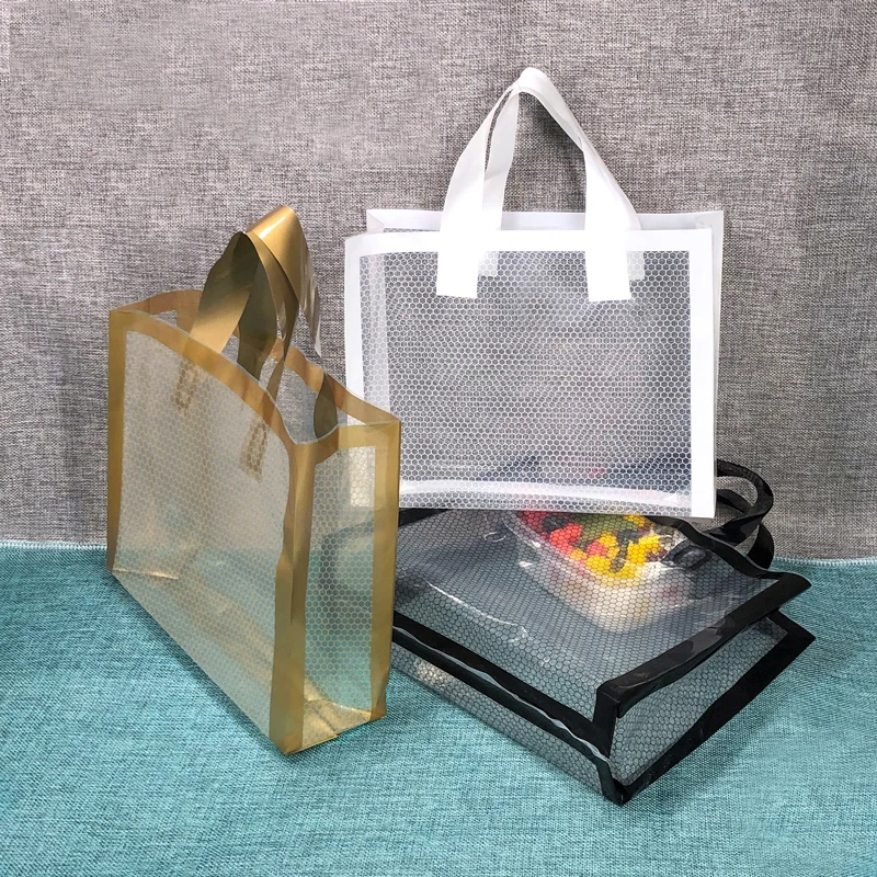 Reusable folding cheap printed t shirt packaging small large plastic shopping bags custom logo print