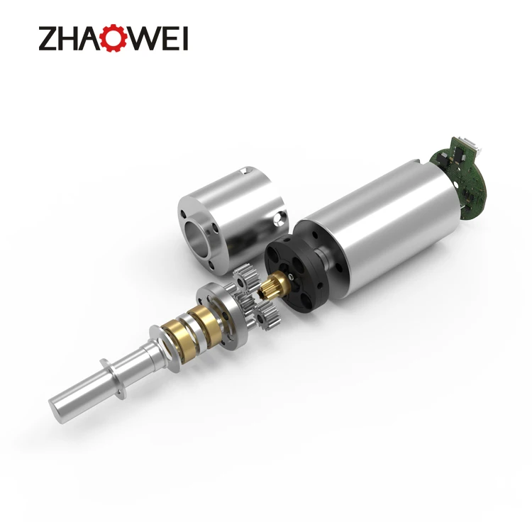 ZHAOWEI high quality small 6v 12v 260rpm dc gear motor 40w 24v for electric power wheelchair