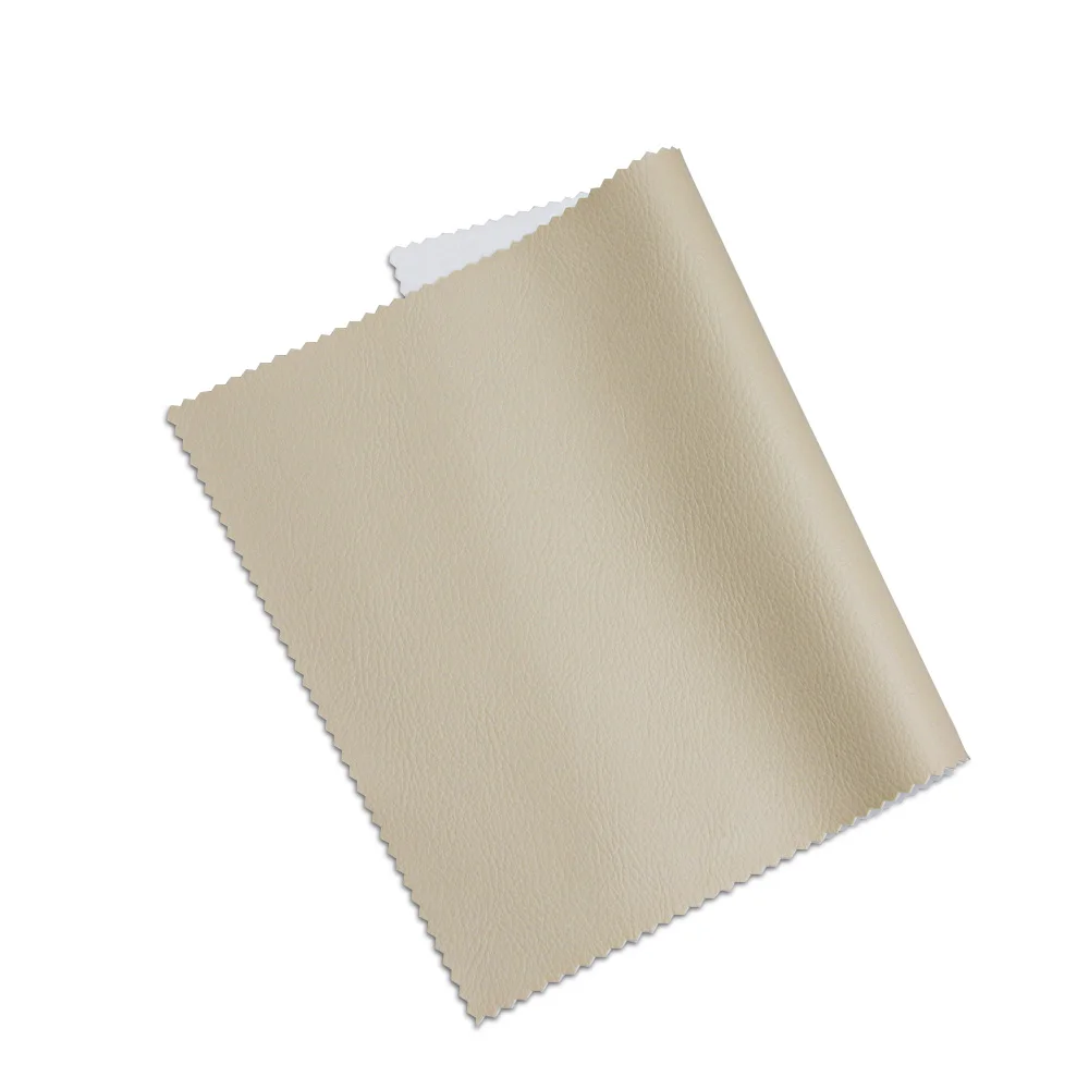 china manufacturer 380g pu grain leather semi pu artificial leather fabric for sofa