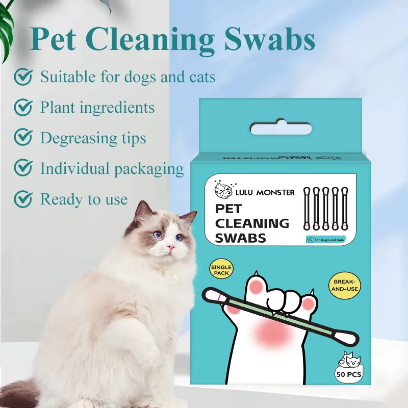 High Quality Pet Cleaning Swabs For Dog and Cat Cleaning Strong Cleaning Effect