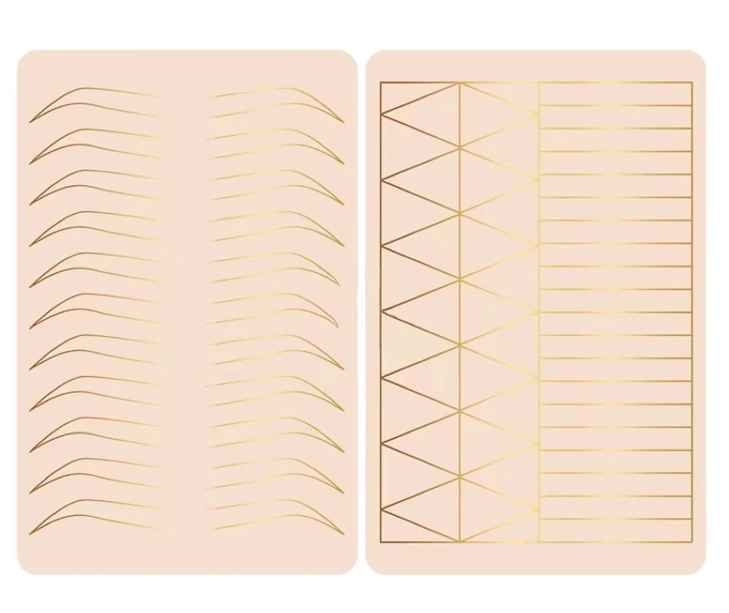 Microblading Eyebrow Practice Latex Skin Training No Ink Needed for permanent makeup