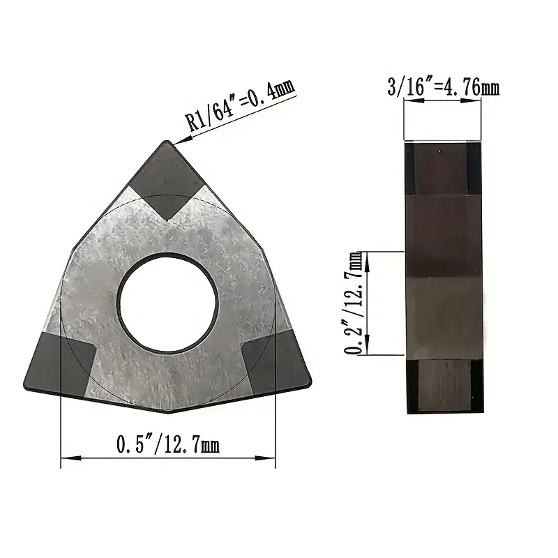 WNMG080404 CBN Cubic Boron Nitride Suitable For High Speed Finishing Of Heat Treated Steel Sintered Ferrous Alloy And Cast Iron