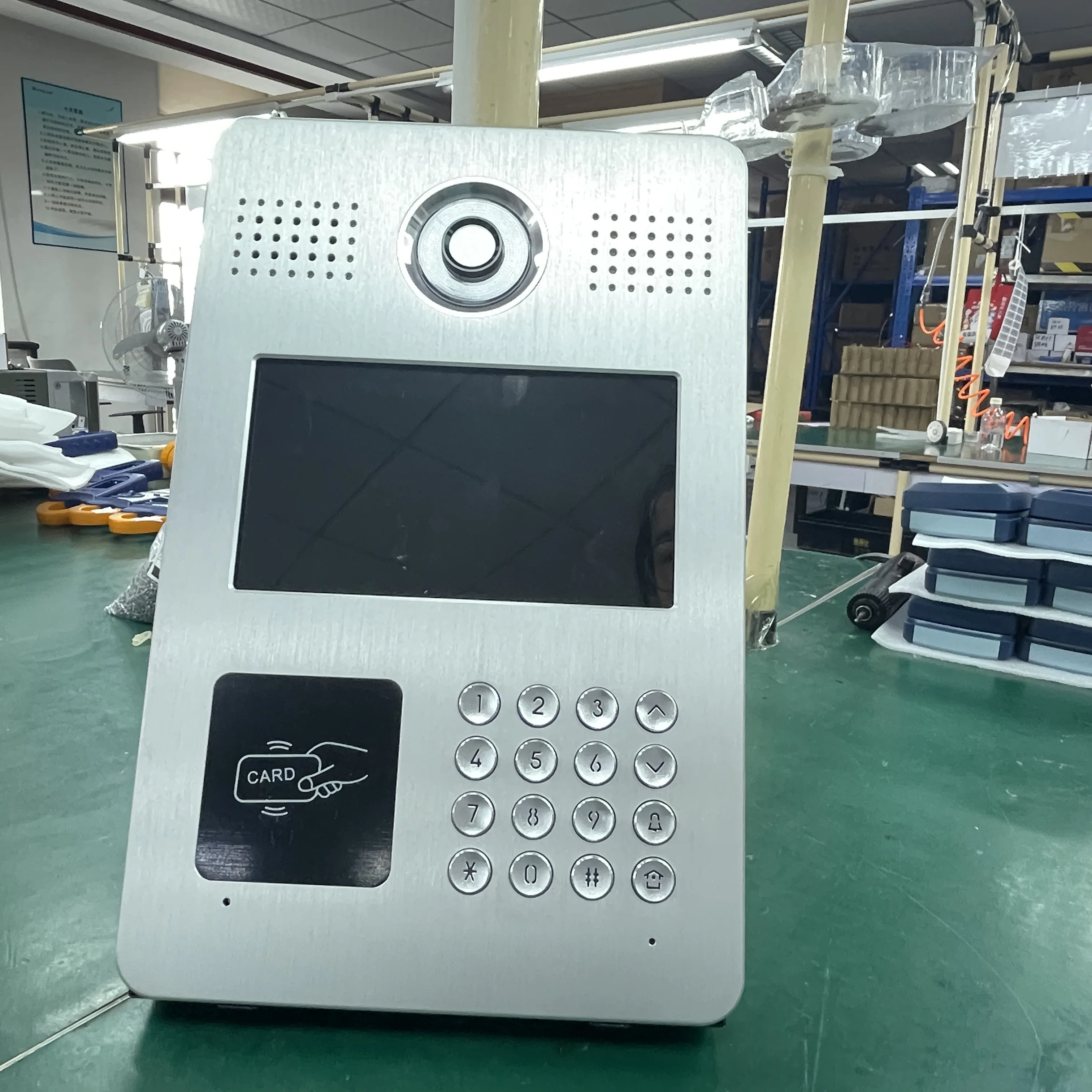 IP SIP touch screen 7 inch Professional apartment building video intercom