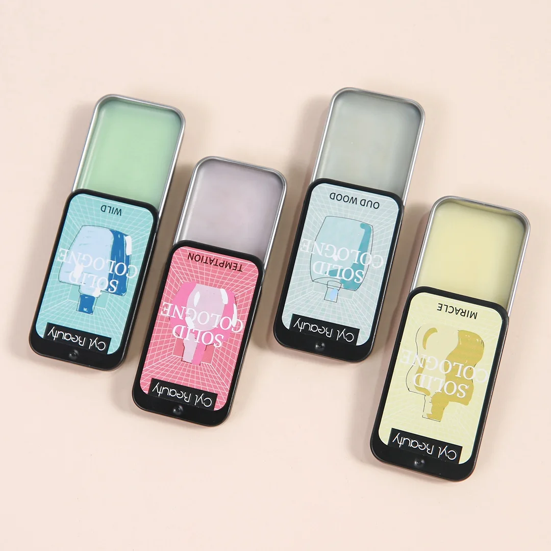 Best Selling Private Label Custom Manufacturers Oem Men Solid Cologne Portable Pocket Median Pink Organic Mens Fragrance Gels So