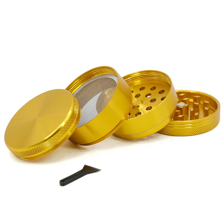 
STOCK diameter 55MM aluminum CNC4 layer cigarette grinding device cigarette maker aluminum cigarette crusher LV550 