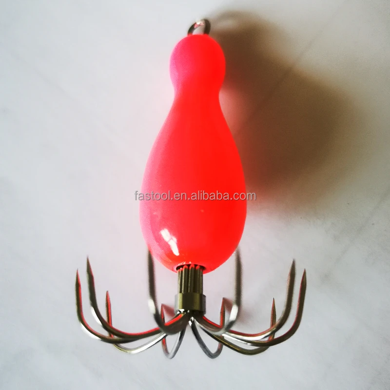 2021 popular 50g  Occlaw squid hook  luminous  ball  sea fishing lures  six eight claws twelve 6 8 10 claws