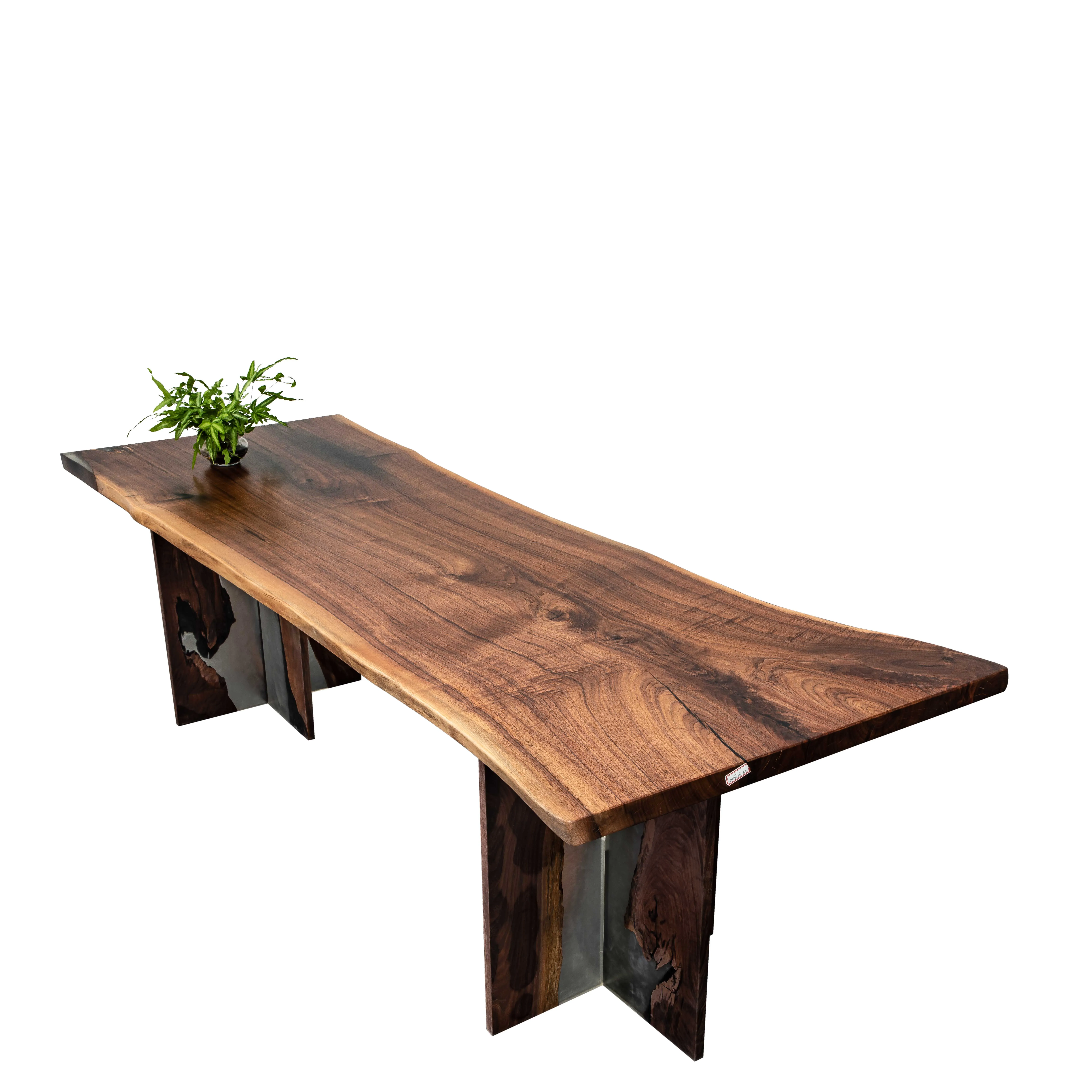 
Home furniture dining room walnut vintage dining table solid wood 