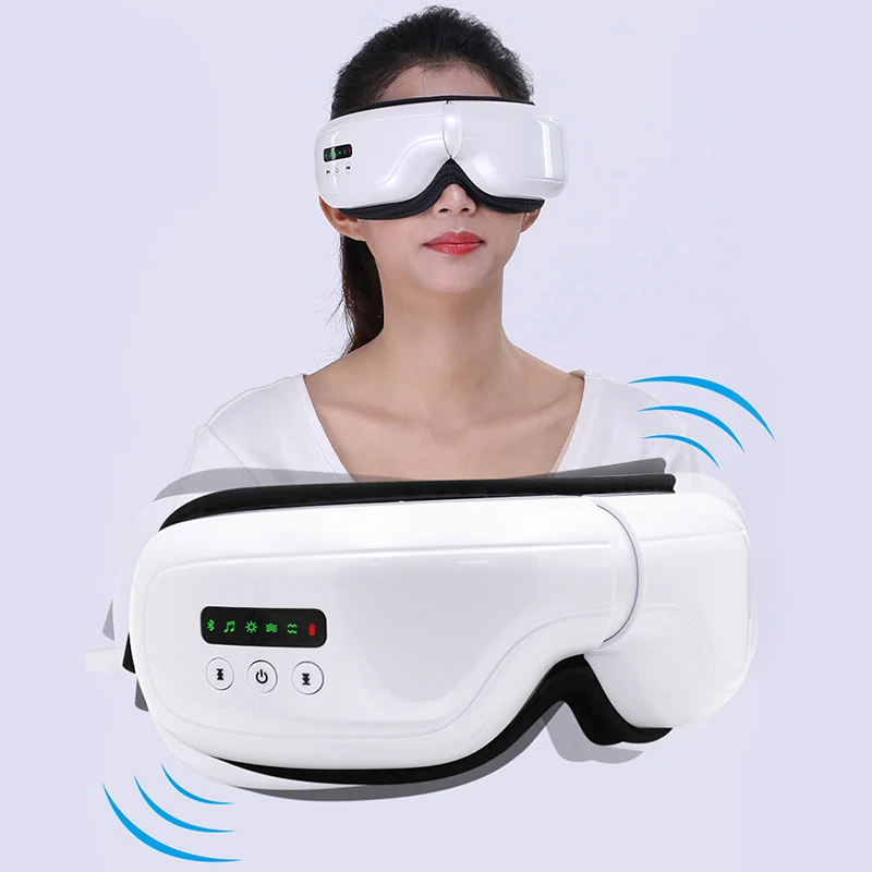 Air Pressure Vibration Digital Eye Massager for Eye Relief Heat Compress Eye Care Mask With Music