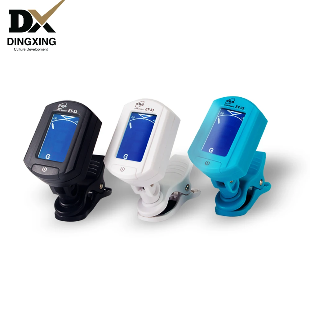 wholesale digital guitar tuner clip-on bass ukulele violin Universal for Eno ET-33