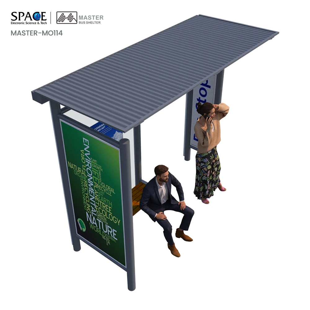 High Quality Manufacturer Outdoor Storage Shed Bus Shelter Stop