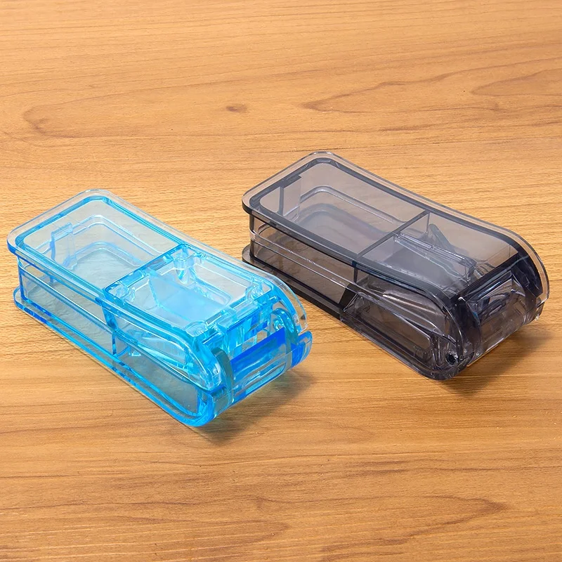 Cheaper Price Convenience Medical Pill Splitter Tablet Cutter With Pill Box Colorful Pill Cutter