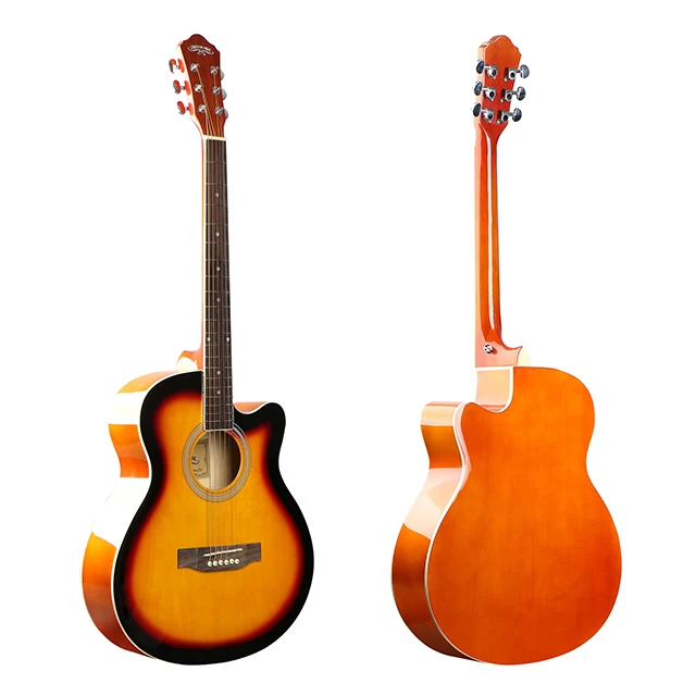 Cheap 41 inch beginner electric acoustic guitar wholesale factory OEM and ODM