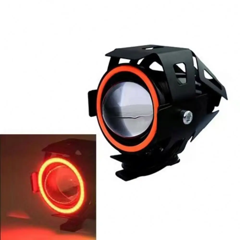 Owl lens yellow white bi-colors red blue flashing motorcycle lights Electric car LED spotlights Car off-road vehicle lighting