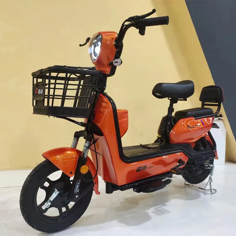 Cheap Adult Electric Bike 48V Electric Scooter Moped with Pedals