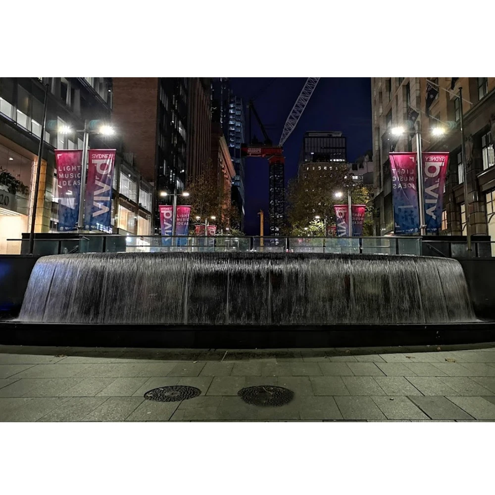 AWS Factory Price Decorative Indoor Outdoor Modern Water Wall Fountain Customized Park Waterfall Fountain Water Feature