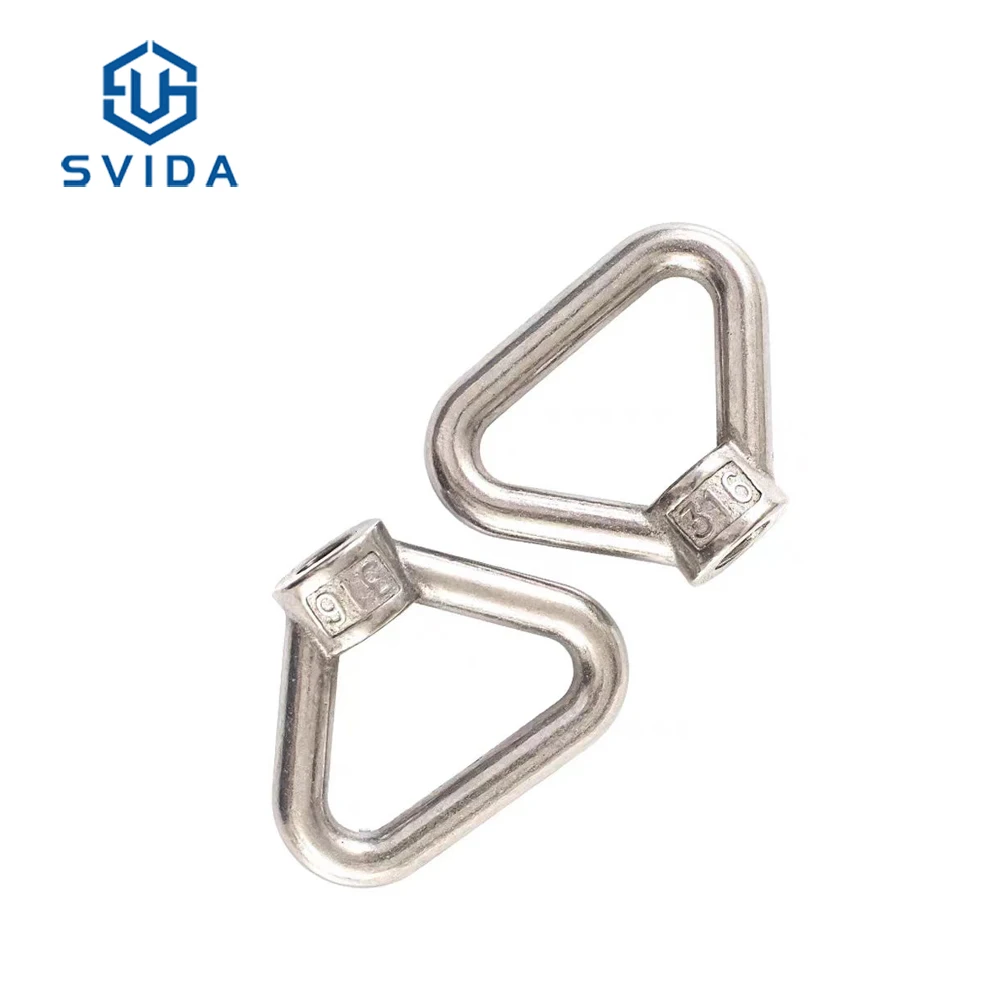 Hot Sale Stainless Steel A2 SS304 M10 M12 M14 M16 M20 24 Triangle Eye Lifting Nut
