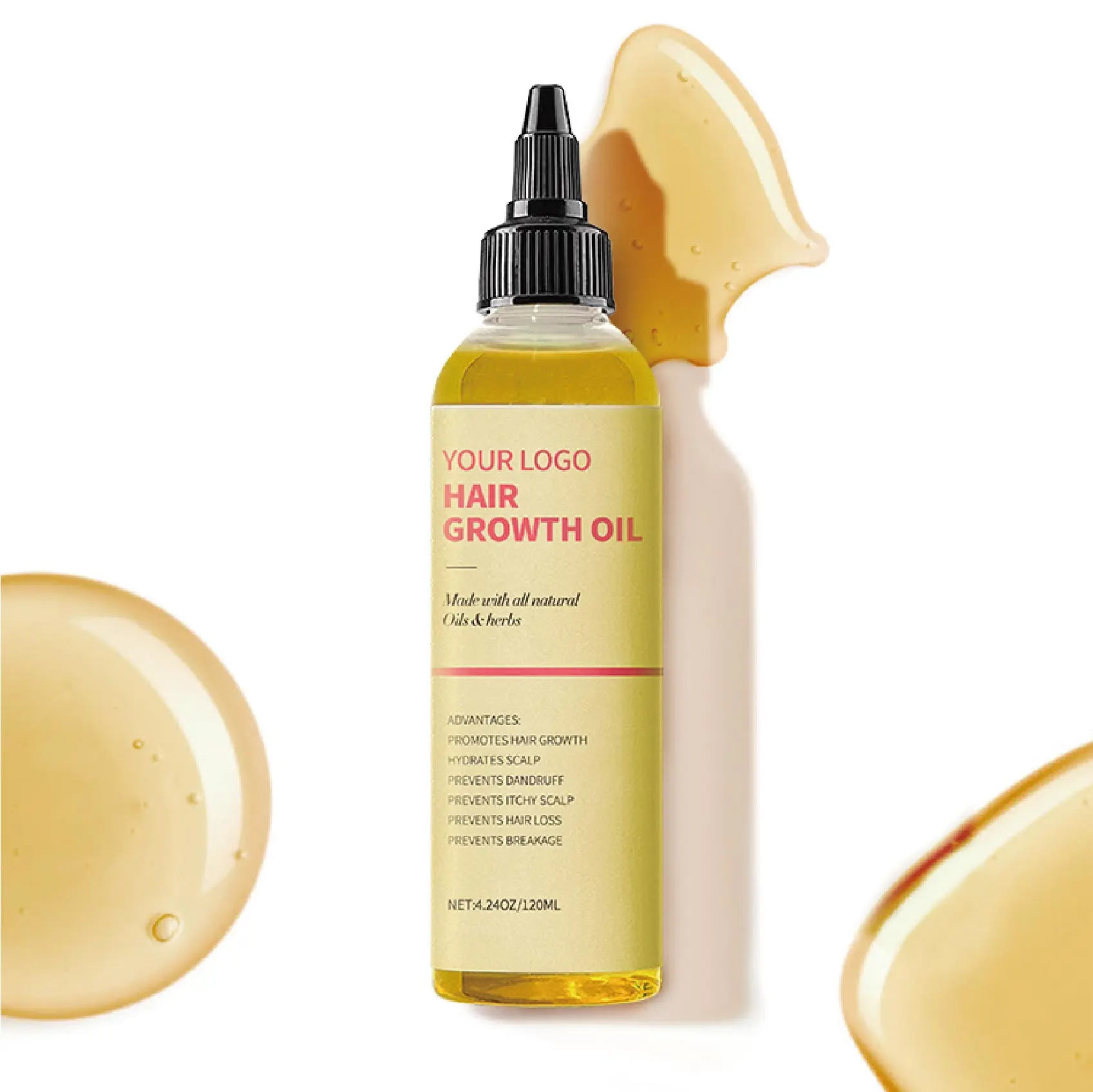 Made with all natural oils & herbs organic hair growth set products brazilian hair growth products indian hair oil for growth