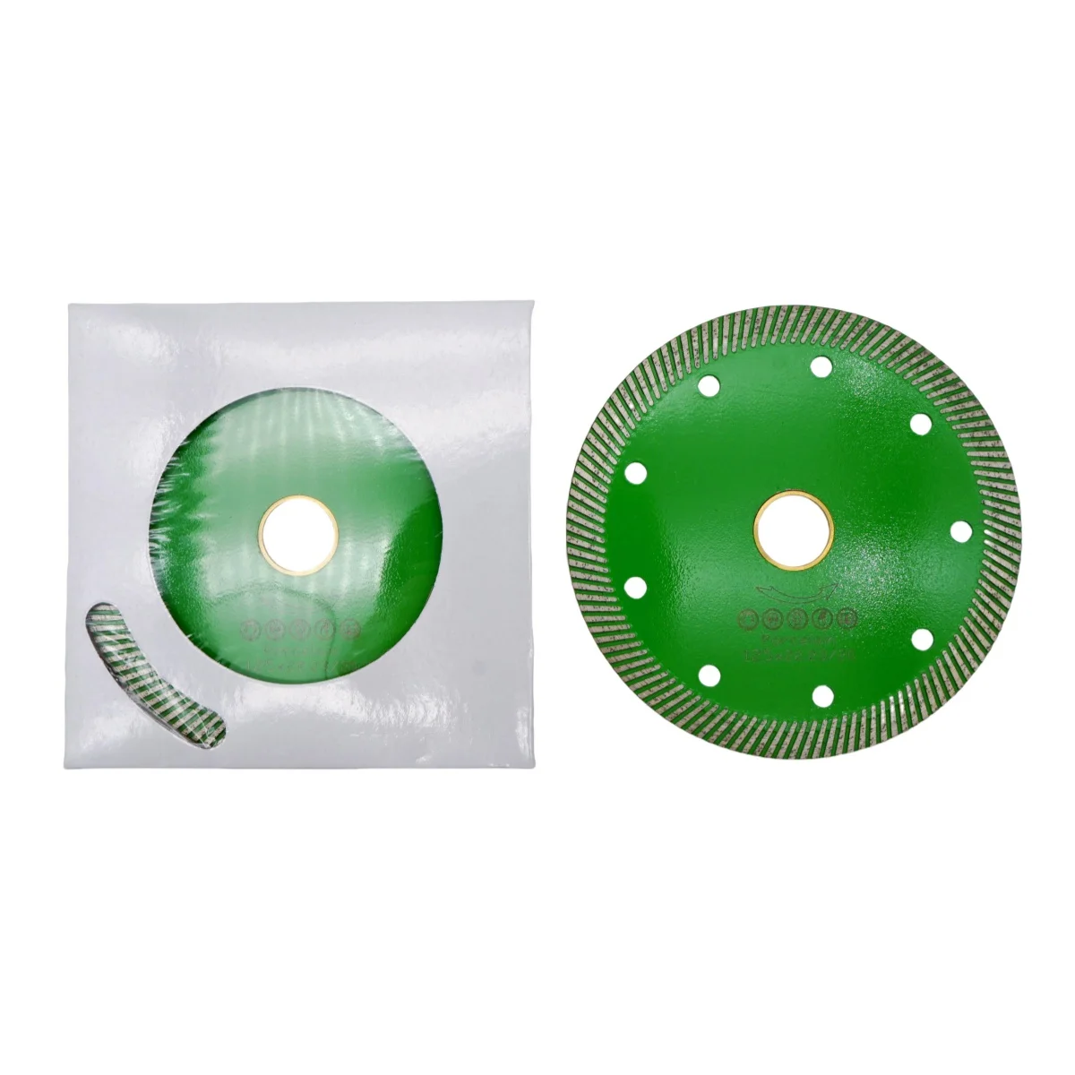 Professional ultra-thin turbo 5 inch 125mm granite diamond cutting disc hard stone sandstone brick block saw blade