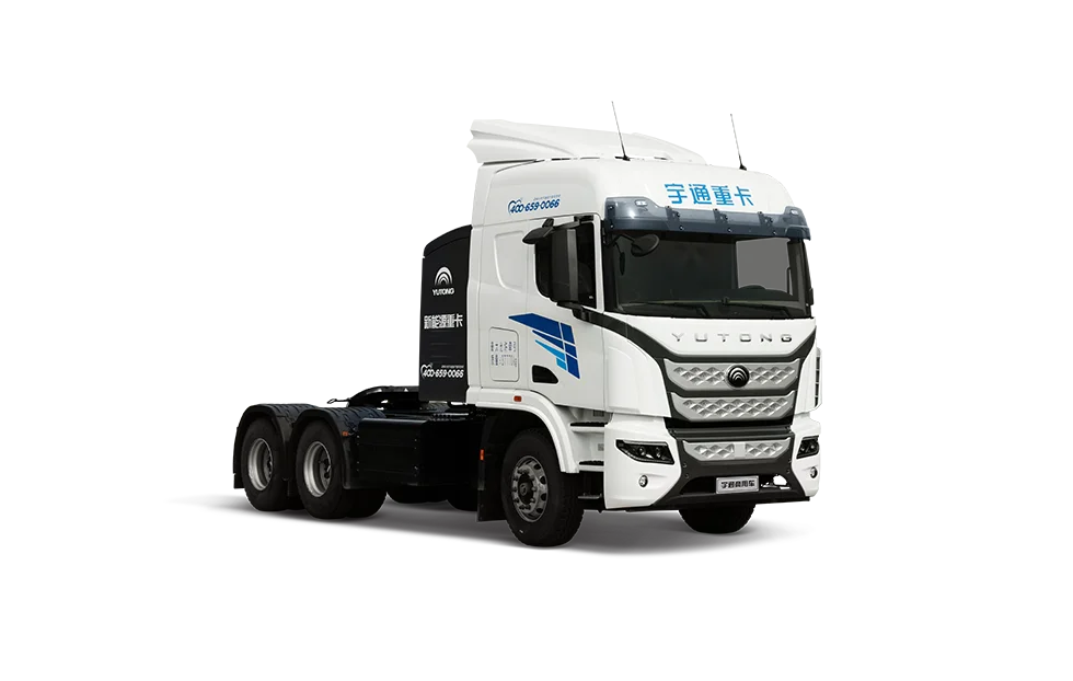 Yutong heavy truck 6X4 pure electric semi-trailer tractor