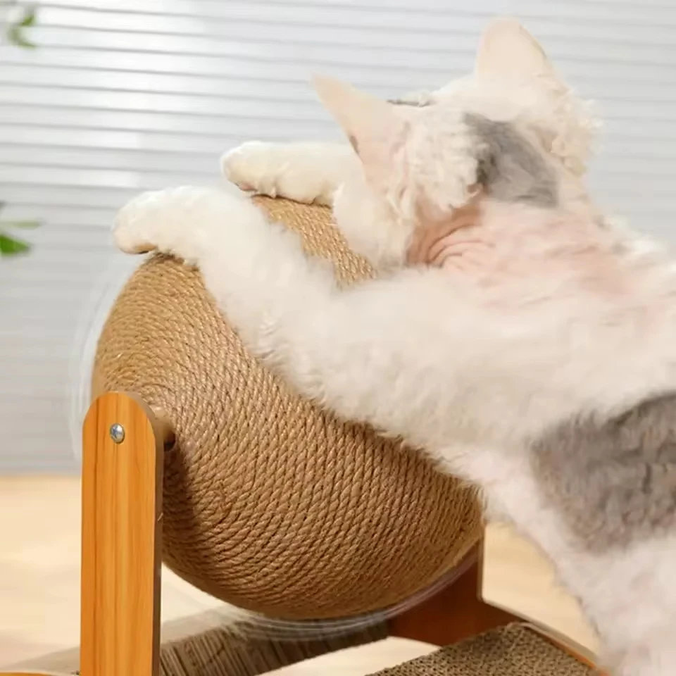 Cat Scratcher Bed Grinding Paws Toy Kitten scratcher Sisal Cat Scratcher Ball Board