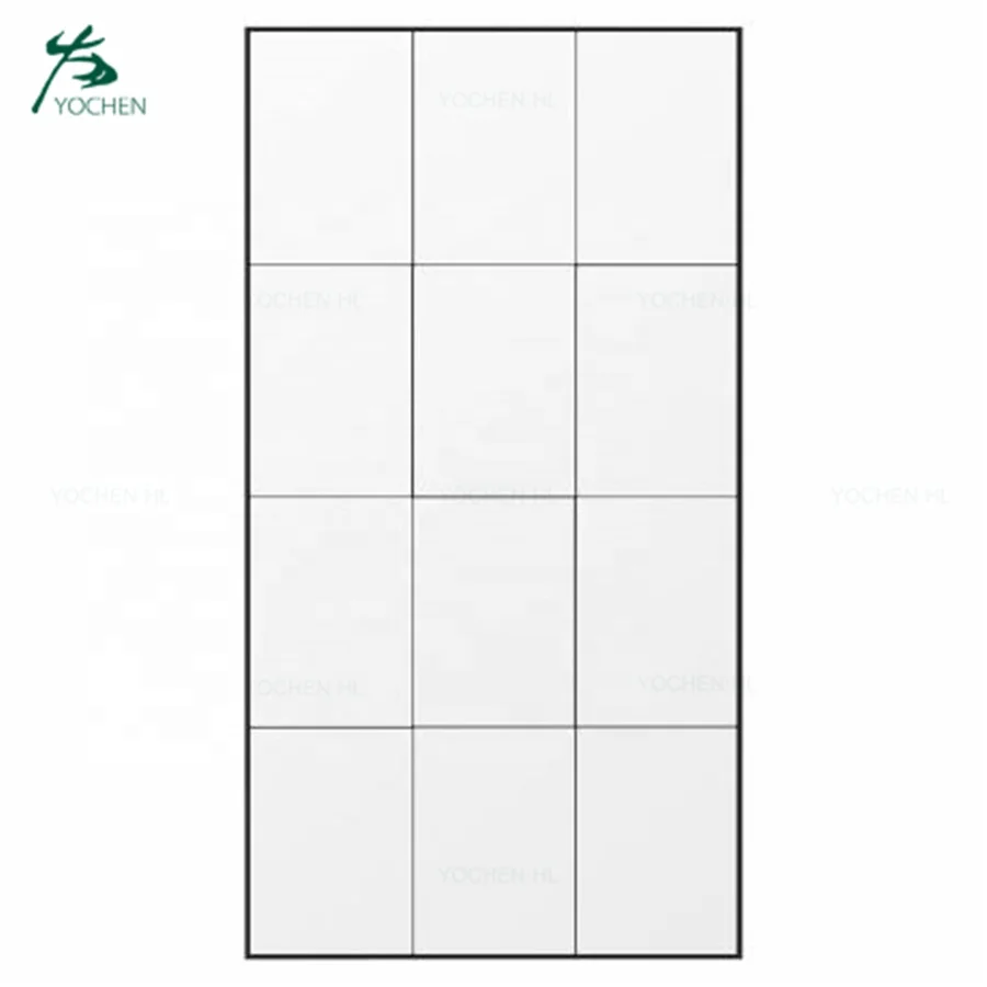 Modern Large Size 1.8 Meters Black Full Length Mirror Customizable Standing Floor Mirror