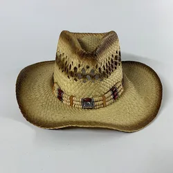 2021 Amazon Western Cowboy Hat Roll Up Vintage Knight Jazz Hat Vacation Beach Hat