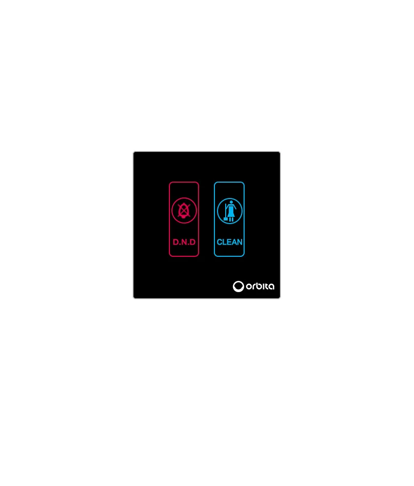 Orbita EU Standard Hotel Indoor Panel 12V DC Touch Switch for Smart System
