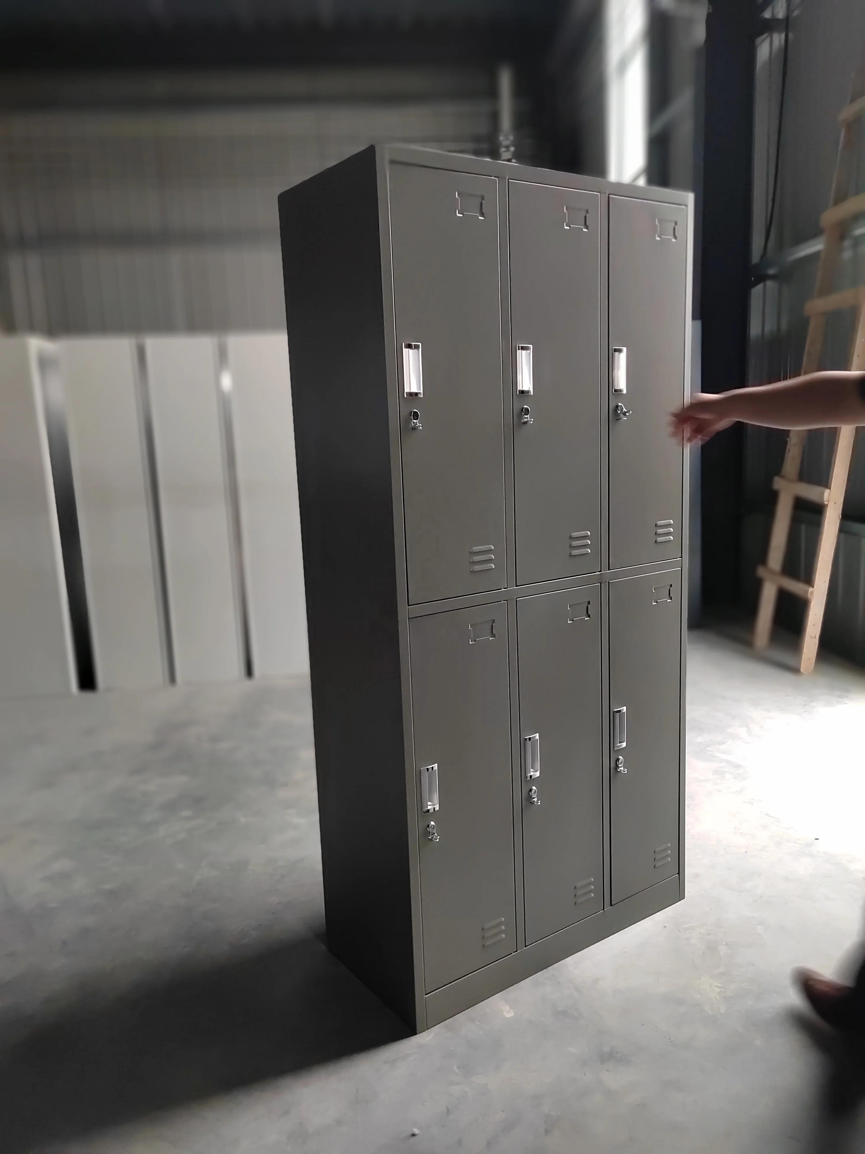 6 Door Metal Locker Cabinet Used for Gym Staff in Office School Six Doors Metal Locker 6 Door Personnel Lockers
