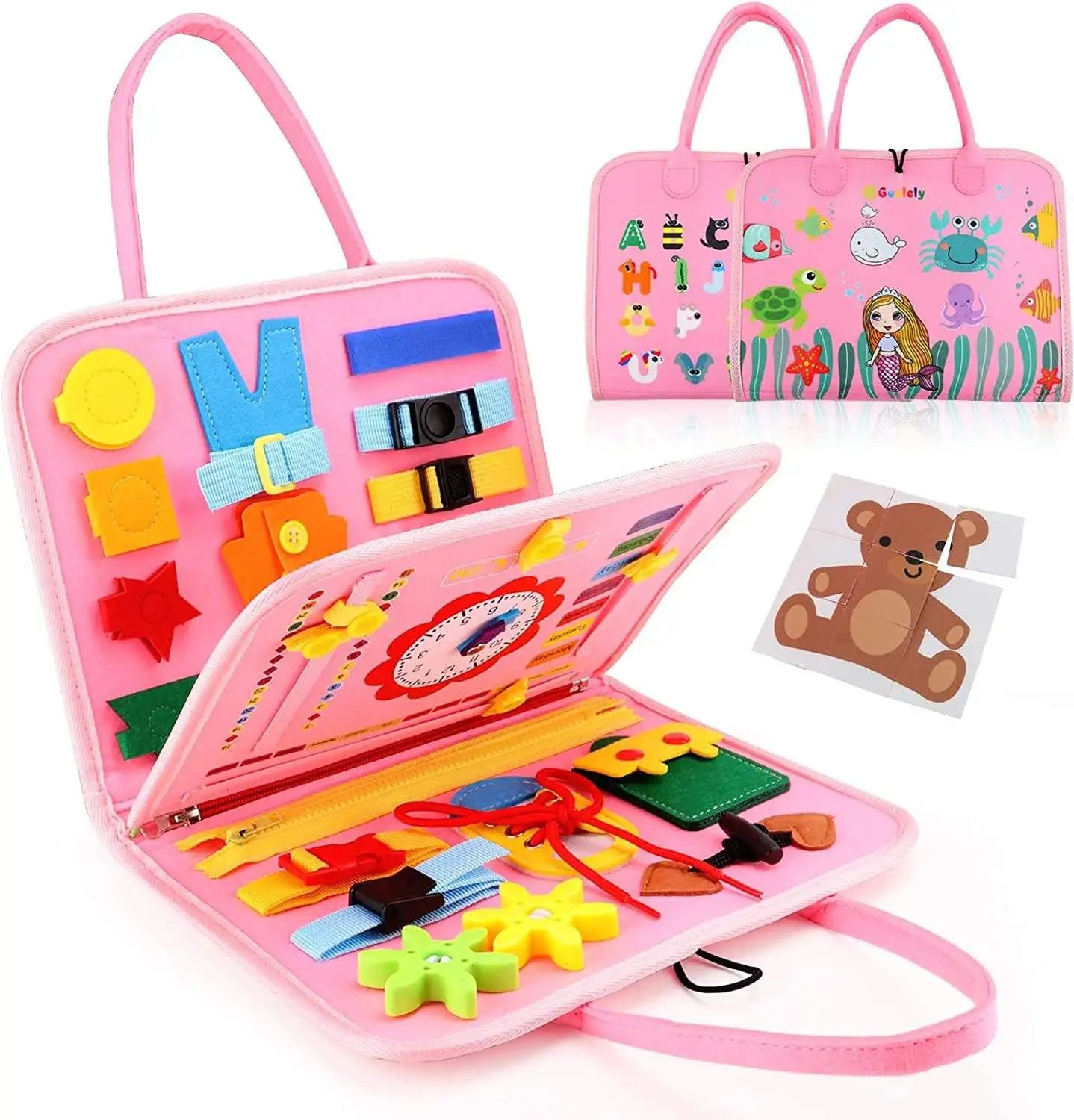 Educational busy board montessori toys sensory activity development board sensory toy learning board for boy and girl gifts