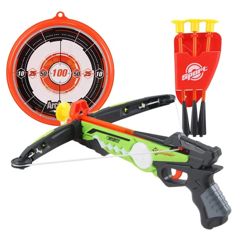 Hot sale light-up kids crossbow toy arrows and target board archery set for kids