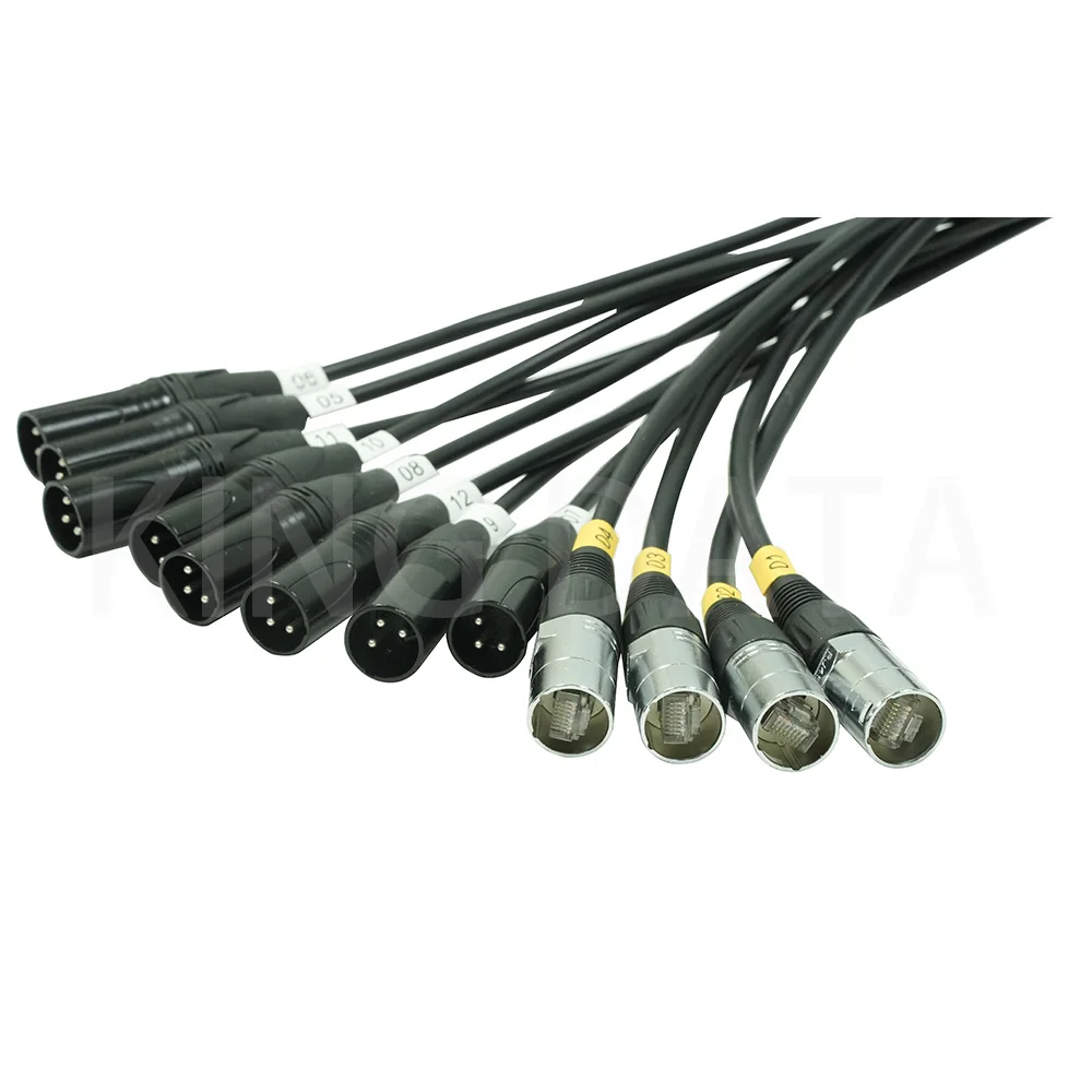 25m 50m 75m 100m size length long audio cable 12 channels audio link cable 12 way audio multicore cable