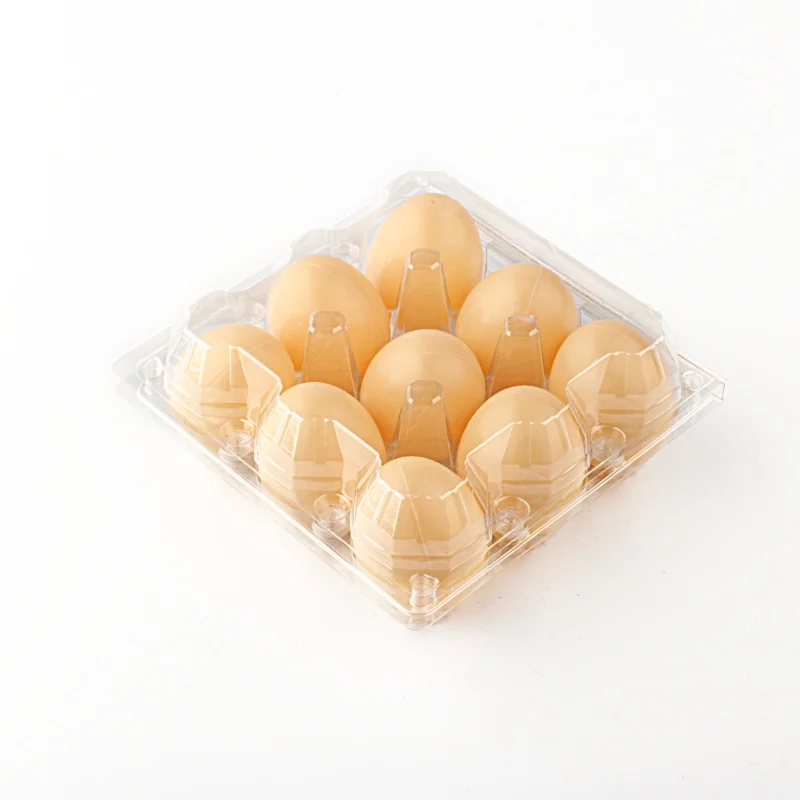 transparent plastic egg packaging box egg transparent container trays egg carton tray