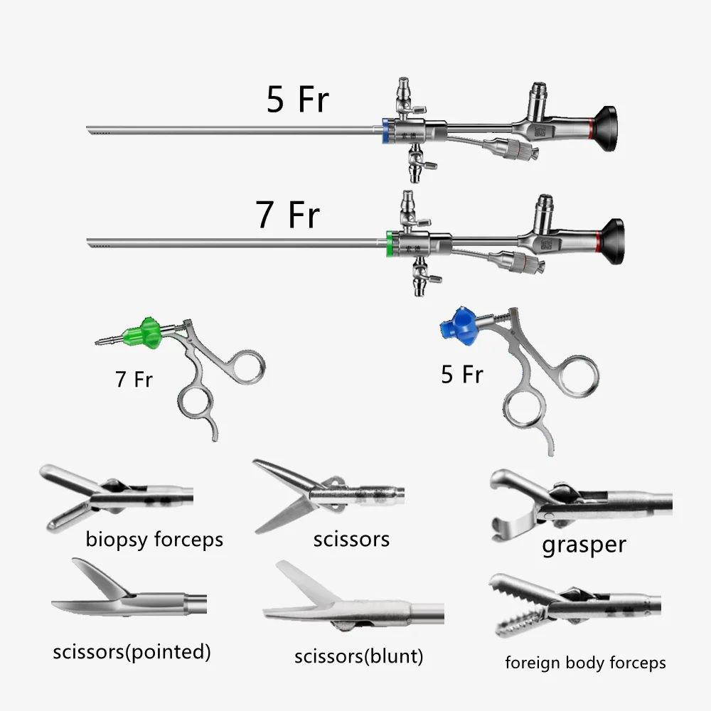Gynecological instruments Hysteroscope 5Fr 7Fr 5*205mm hysteroscope