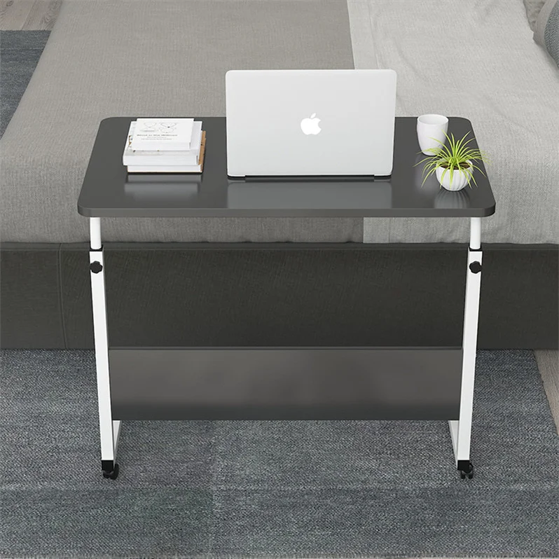 Study Desk Removable Height Adjust Lazy Bedside Laptop Desk Computer Coffee Food Corner Movable Table