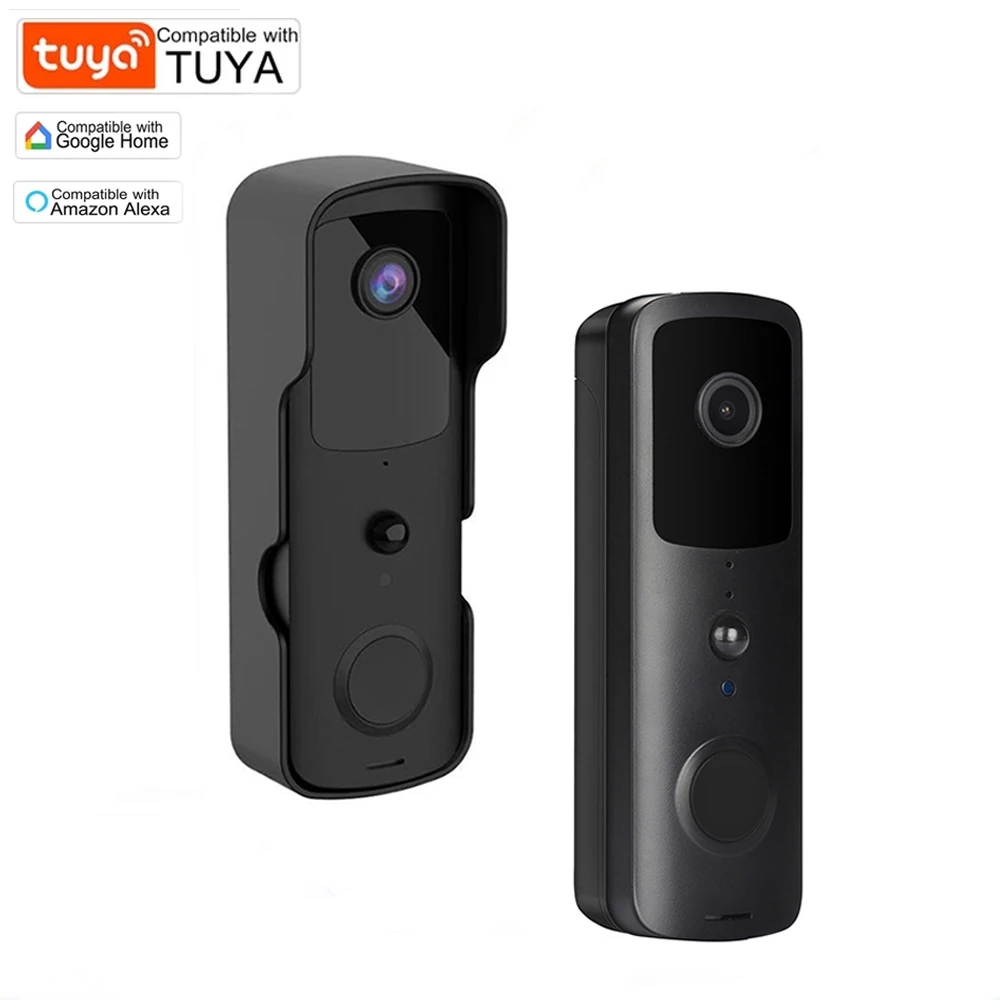 Hot sale video doorbell 1080P Tuya smart life App WiFi cctv camera with chime for home security