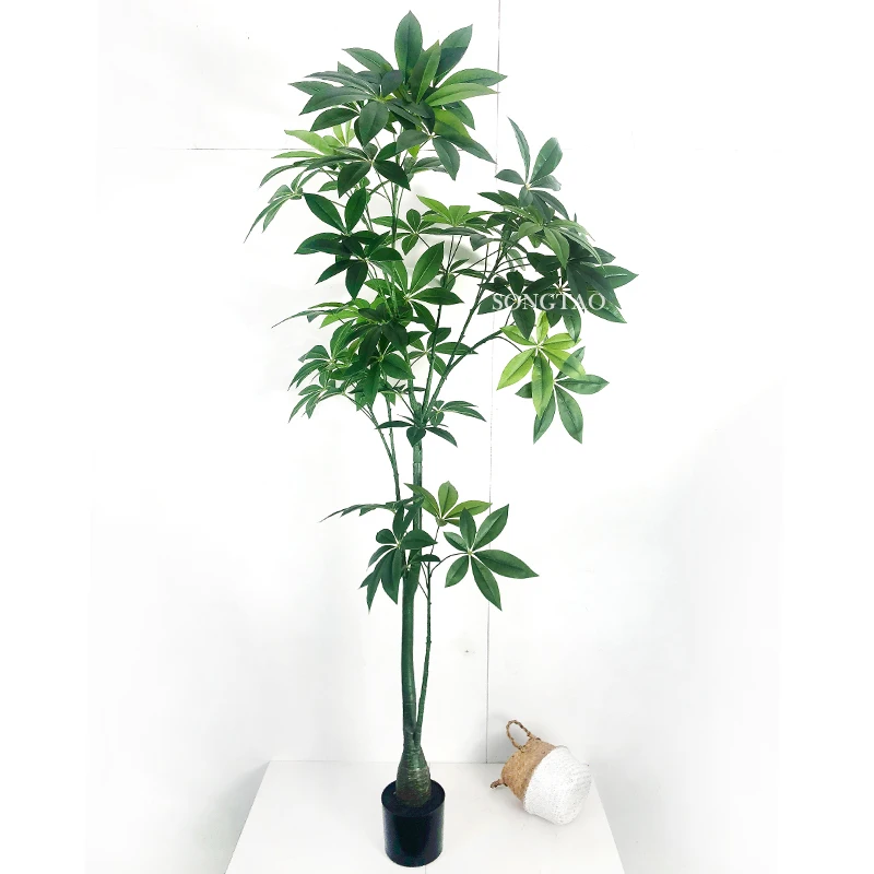 Прямая поставка с завода искусственные деревья пластиковые деньги дерево горшком растения для украшения помещений