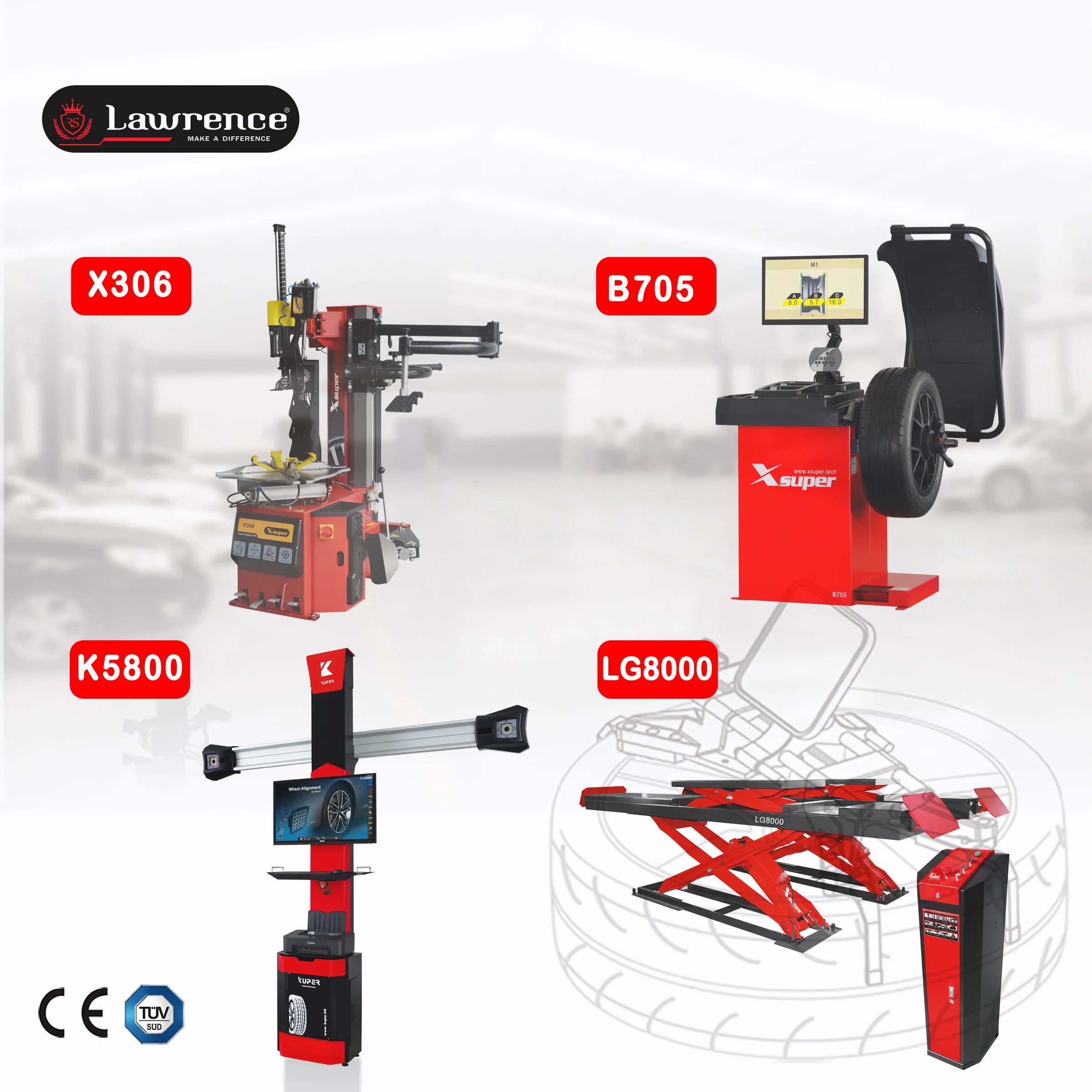 Intelligent and  Electronic Power  Tire Changing Machine for  Tire Service with Leverless Hooker
