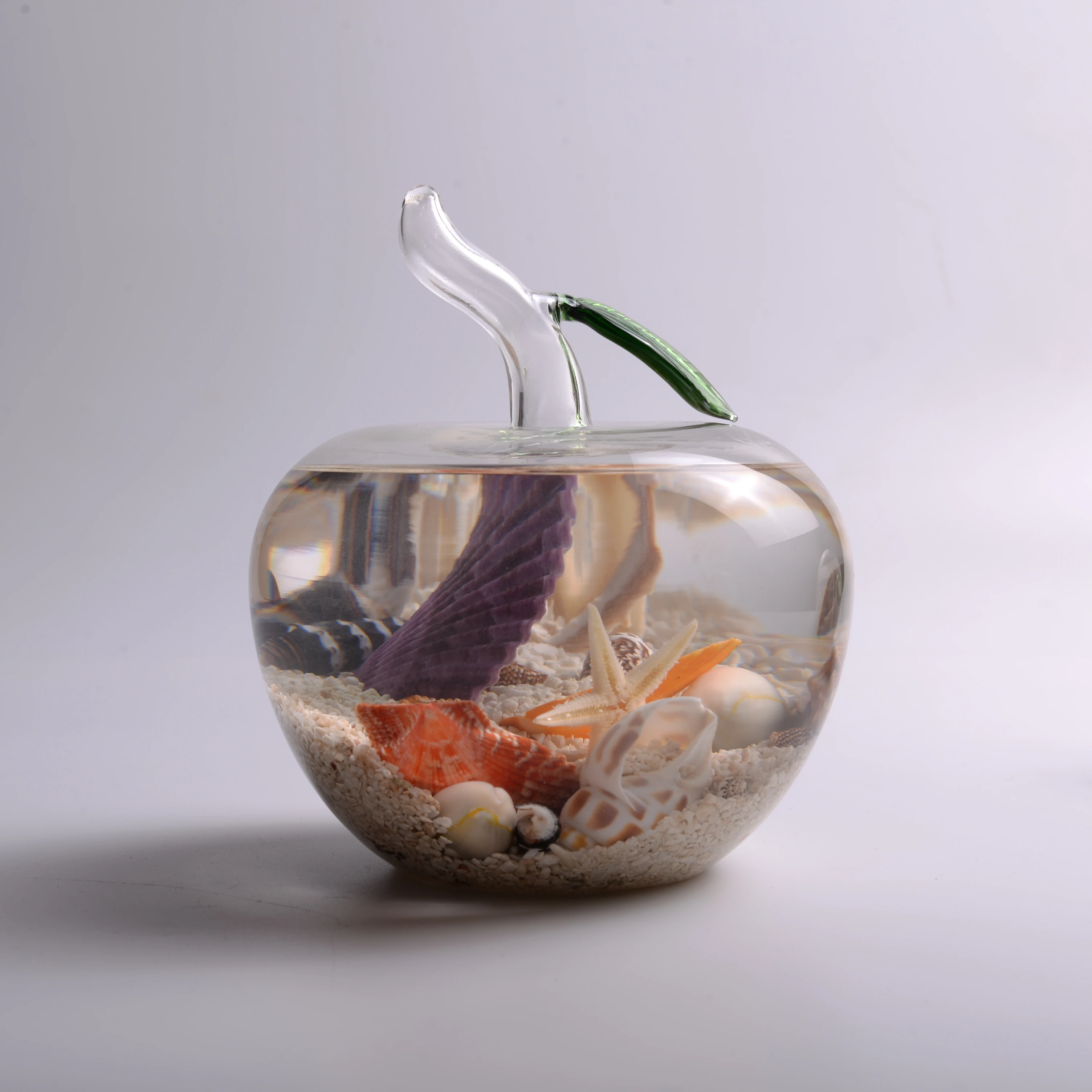 Стеклянная фурнитура в форме яблока с насыщенным морским вкусом