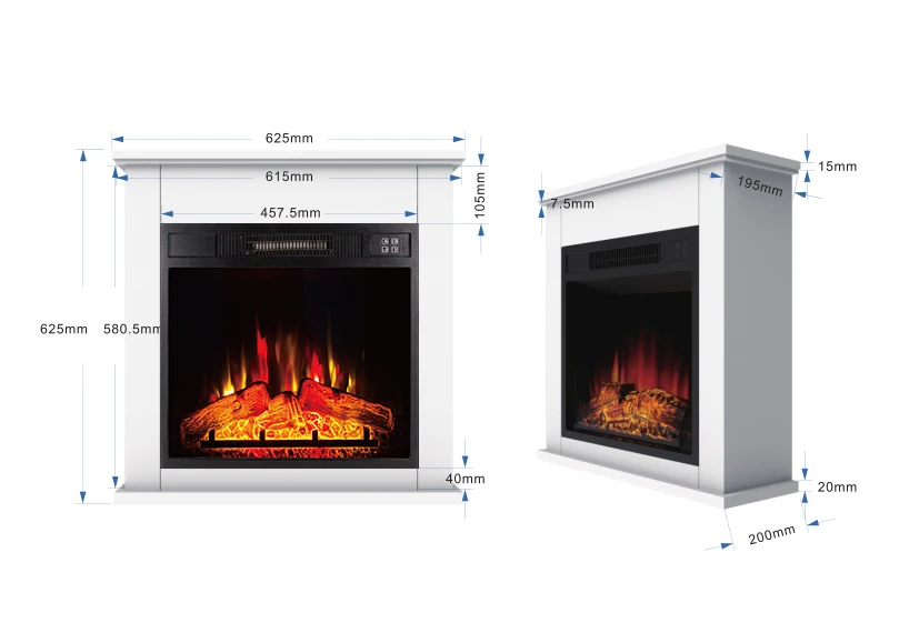 Новый дизайн, домашний декоративный электрический камин, современный обогреватель