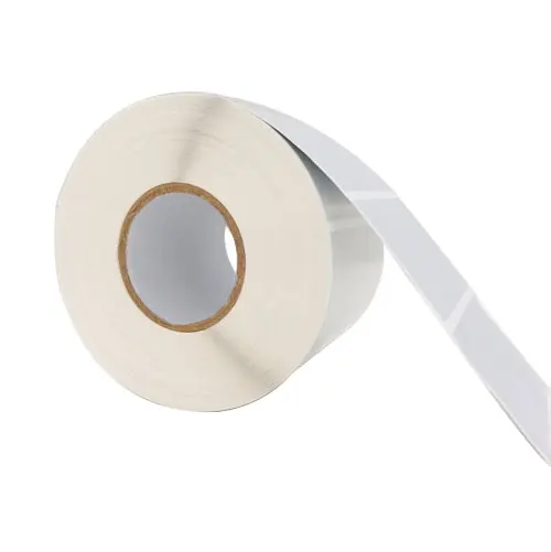 Hot Sell Customized Size Strong Glue Remove White Sticker Adhesive Label Roll