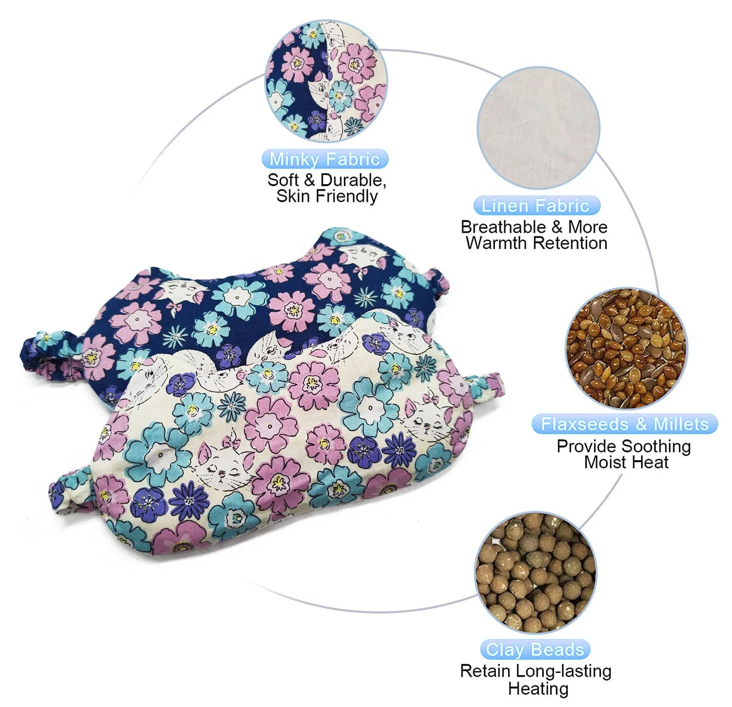 Eye Health Best Selling Microwave Heat Pack Eye Mask For Heat Compress