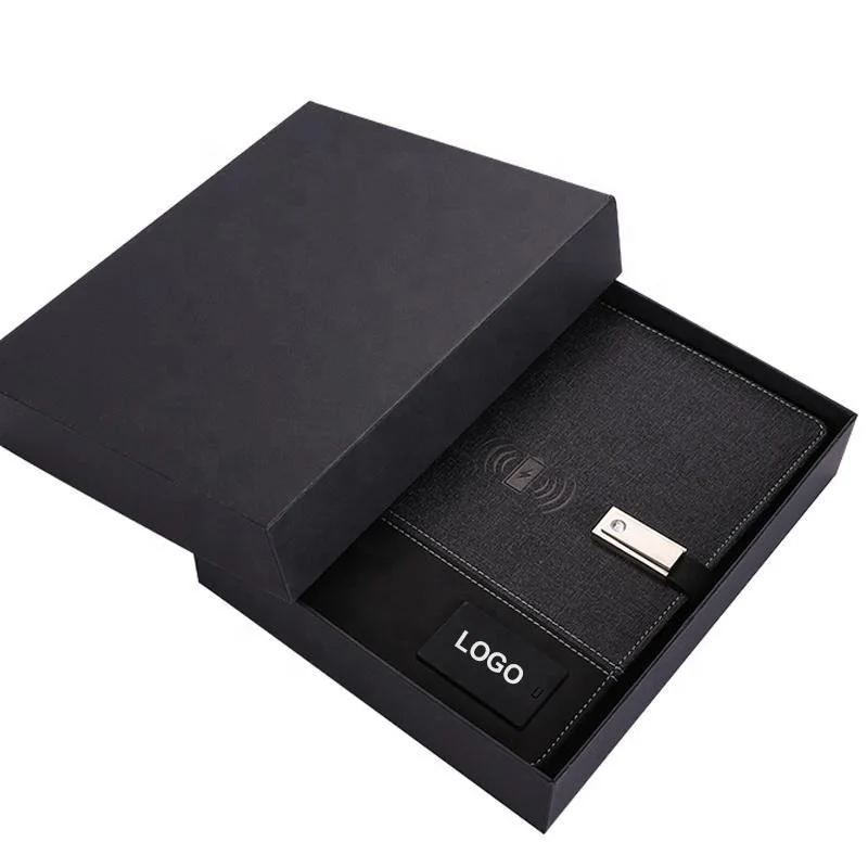 Custom Leather 8000mah 16gb Usb Powerbank Notebook Gift Leather Planner A5 Diary Leather Journal Custom Color 100