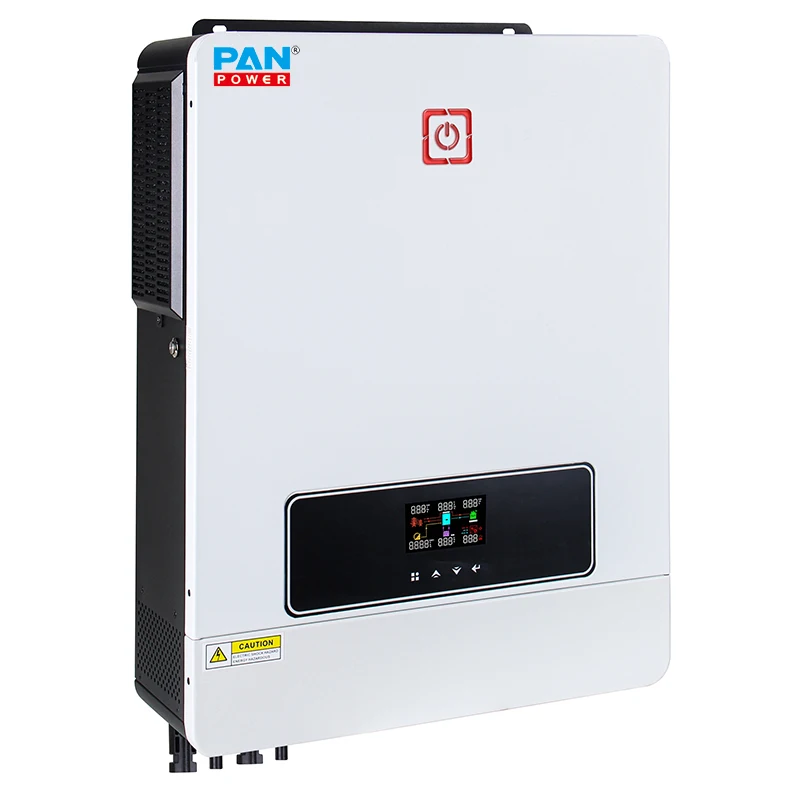 High efficient pure sine wave 8000 watt 10KW off grid on grid hybrid inverter with 160A MPPT controller charging