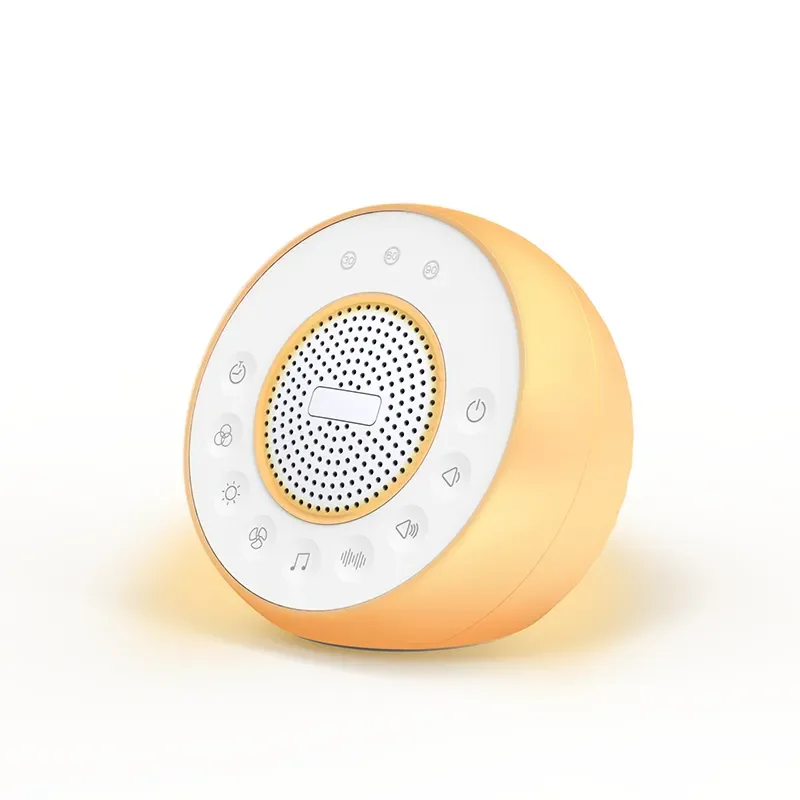 Factory custom baby soothing night sleeping white noise sound machine toy nursery nightlight device with songs and story