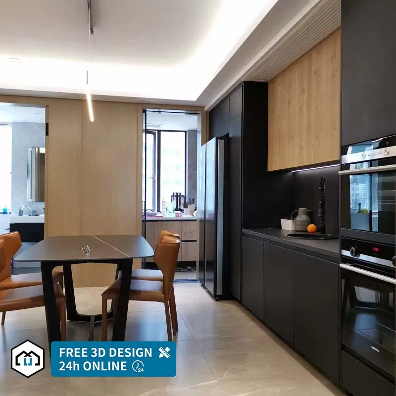 European Style Apartment Kitchen Cabinet Units in Guangzhou
